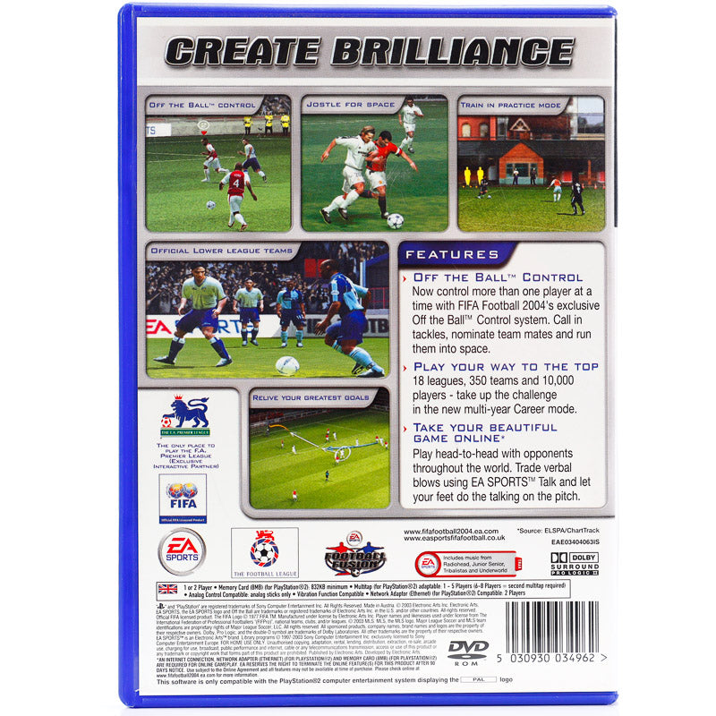 FIFA Football 2004 - PS2 spill - Retrospillkongen