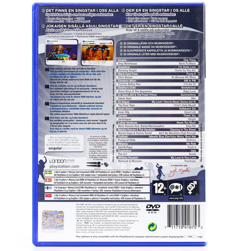 Singstar R&B - PS2 Spill - Retrospillkongen