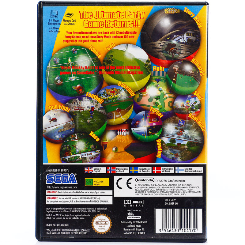 Super Monkey Ball 2 - Gamecube spill - Retrospillkongen