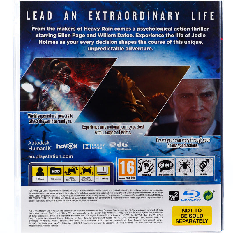 Beyond: Two Souls - PS3 spill - Retrospillkongen