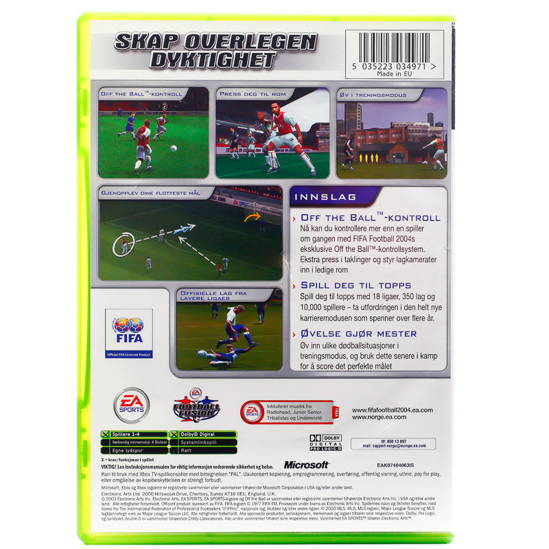 FIFA Football 2004 - Microsoft Xbox spill - Retrospillkongen