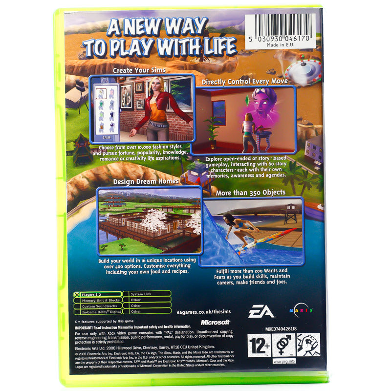 The Sims 2 - Microsoft Xbox spill - Retrospillkongen