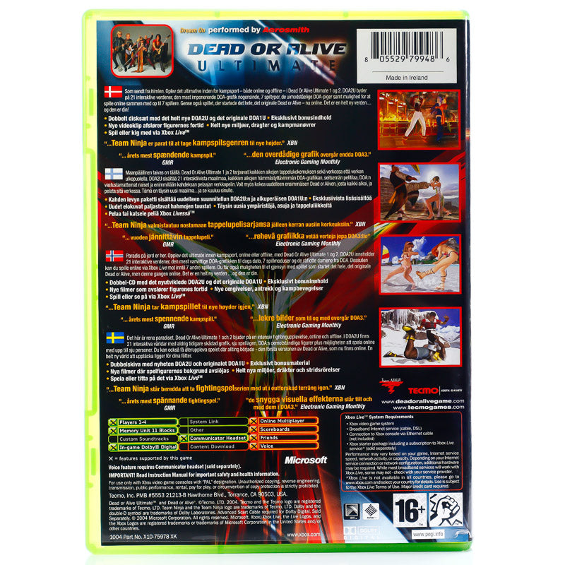 Dead of Alive: Ultimate - Original Xbox-spill - Retrospillkongen