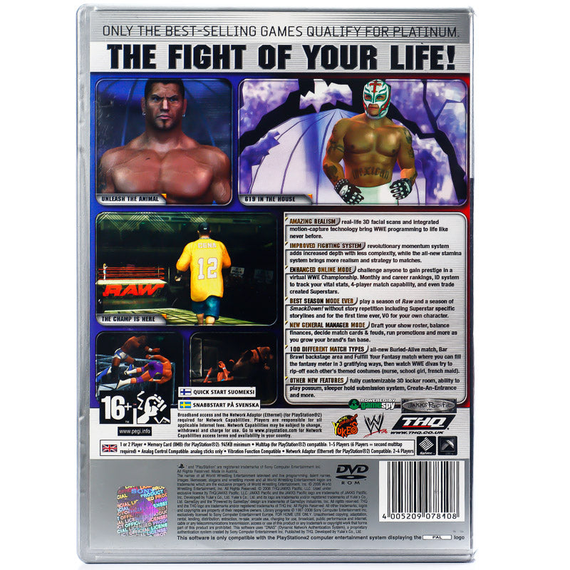 WWE Smackdown vs. Raw 2006 - PS2 spill (Kun Cover) - Retrospillkongen