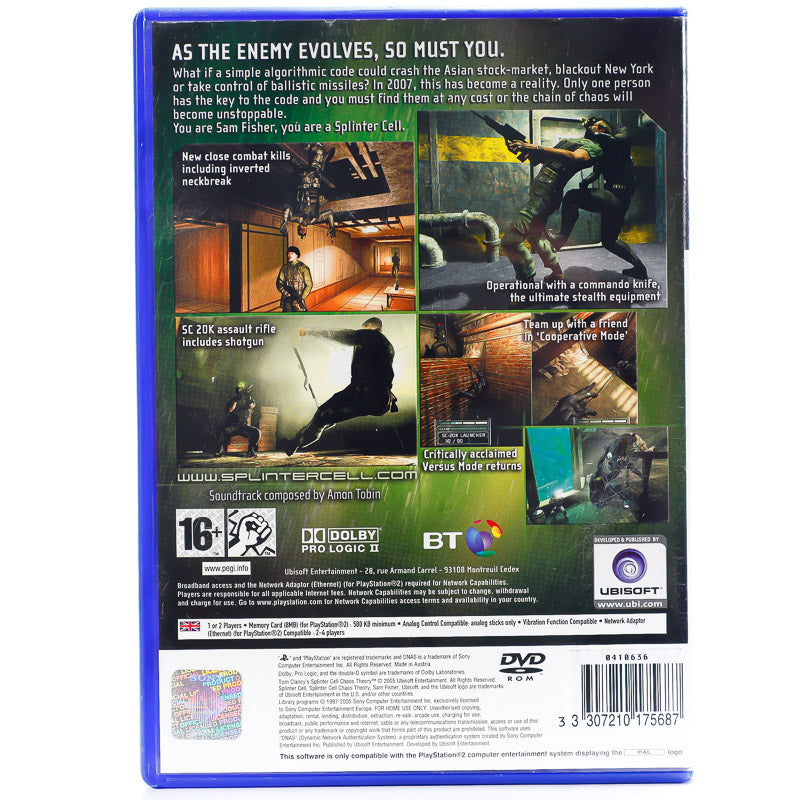 Tom Clancy's Splinter Cell: Chaos Theory - PS2 spill - Retrospillkongen