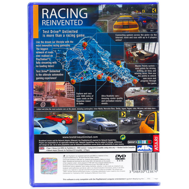 Test Drive Unlimited - PS2 spill - Retrospillkongen