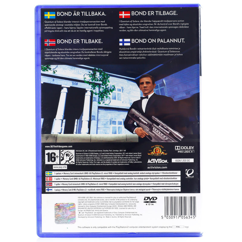007: Quantum of Solace - PS2 spill - Retrospillkongen
