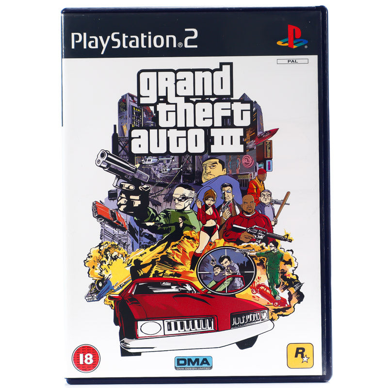 Grand Theft Auto III - PS2 spill (Kun Cover) - Retrospillkongen