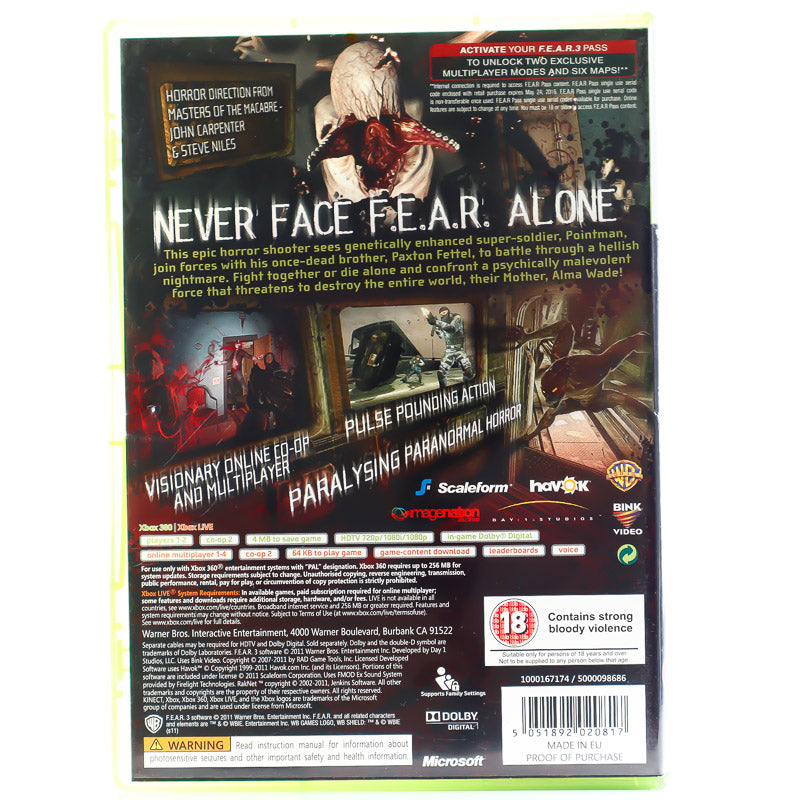 F.3.A.R. - Xbox 360 spill - Retrospillkongen
