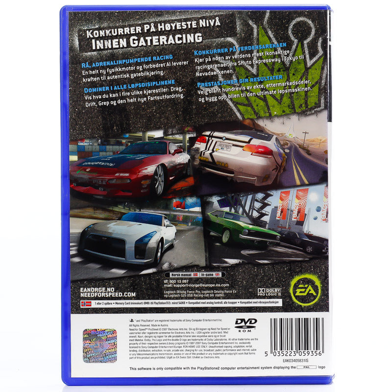 Need for Speed Pro Street - PS2 spill - Retrospillkongen
