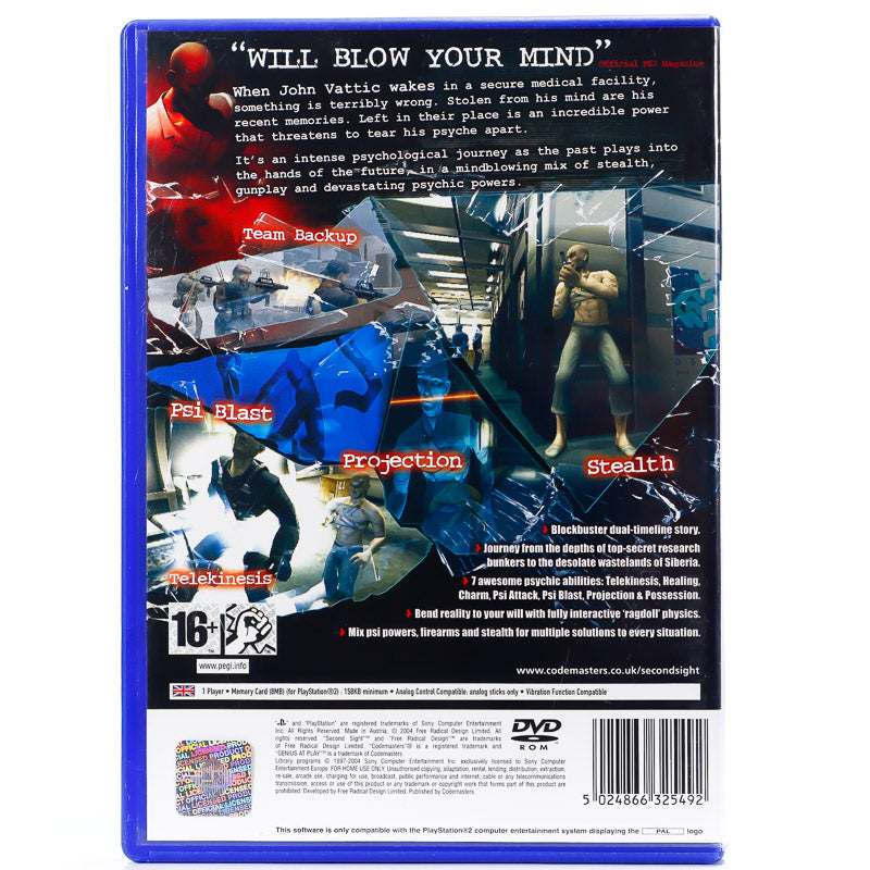 Second Sight - PS2 spill - Retrospillkongen