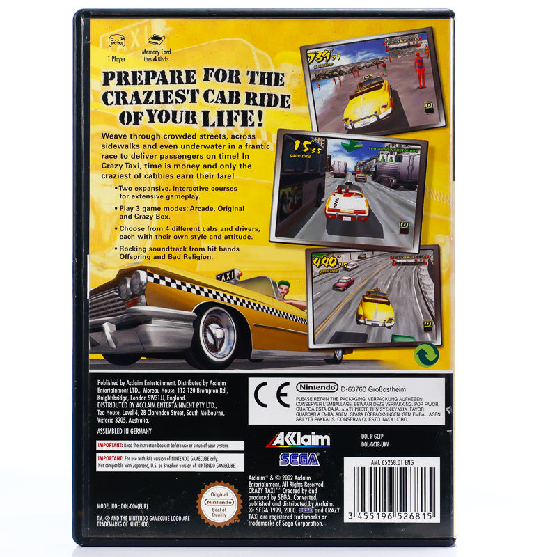 Crazy Taxi - Gamecube spill - Retrospillkongen