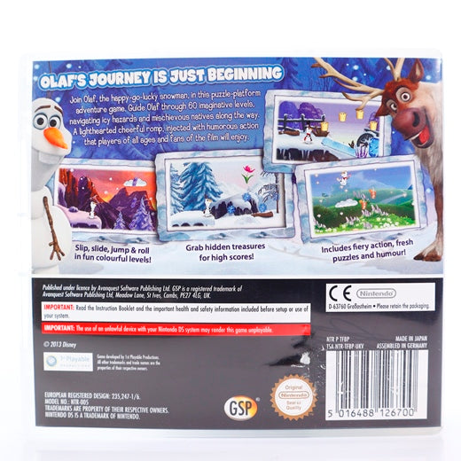 Disney Frozen Olaf's Quest - DS spill - Retrospillkongen