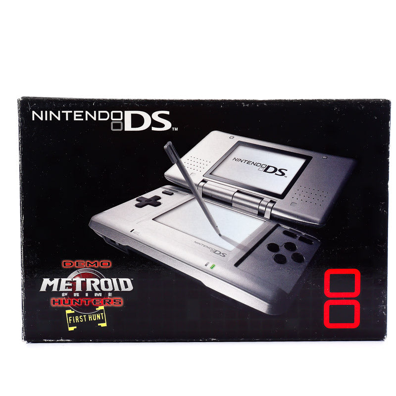 Original Nintendo DS (1. generasjon) Konsoll Pakke med Metroid Prime Hunters: First Hunt Demo - Komplett i Eske - Retrospillkongen