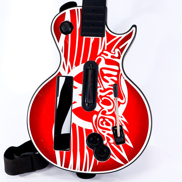 Guitar Hero Gibson Les Paul Rød Trådløs Aerosmith Kontroll til Nintendo Wii - Tilbehør - Retrospillkongen