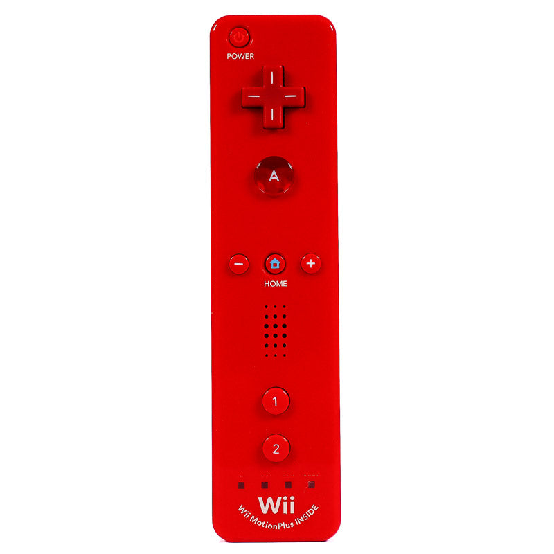 Original Wii Motion Plus Remote Kontroller | Rød - Retrospillkongen