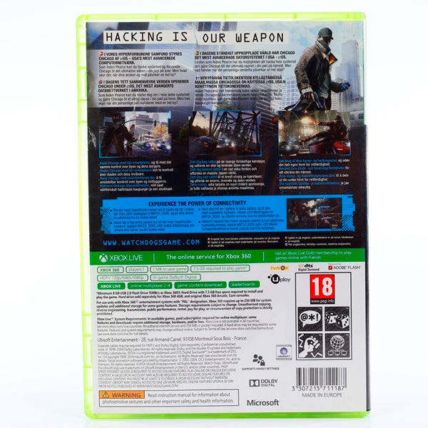 Watch Dogs - Xbox 360 spill - Retrospillkongen