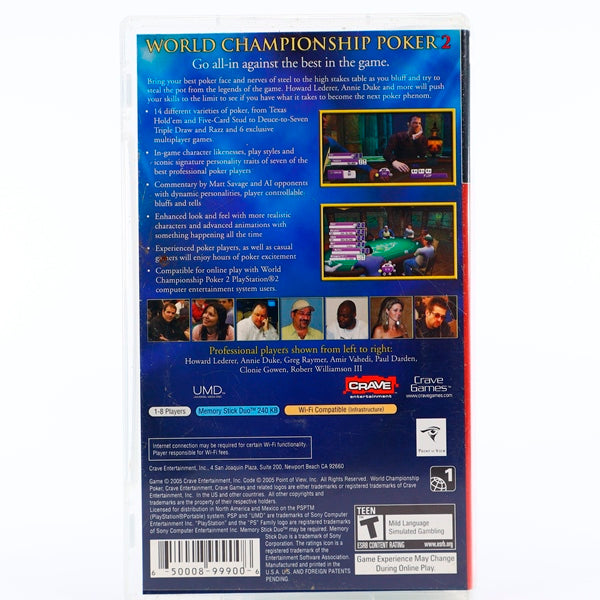 World Championship Poker 2 Howard Lederer - PSP spill (USA) - Retrospillkongen