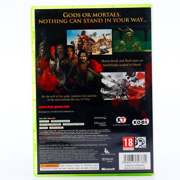 Warriors: Legends of Troy - Xbox 360 spill - Retrospillkongen