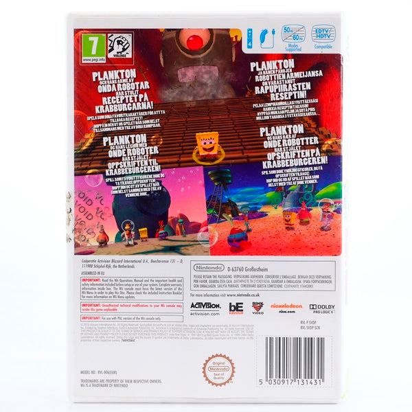 Spongebob Squarepants: Planktons Robotic Revenge - Wii spill - Retrospillkongen