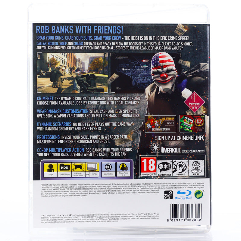 Payday 2 - PS3 spill - Retrospillkongen