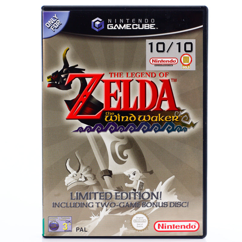 The Legend of Zelda the Wind Waker: Limited Edition! Including Two-Game Bonus Disc! - Gamecube spill - Retrospillkongen