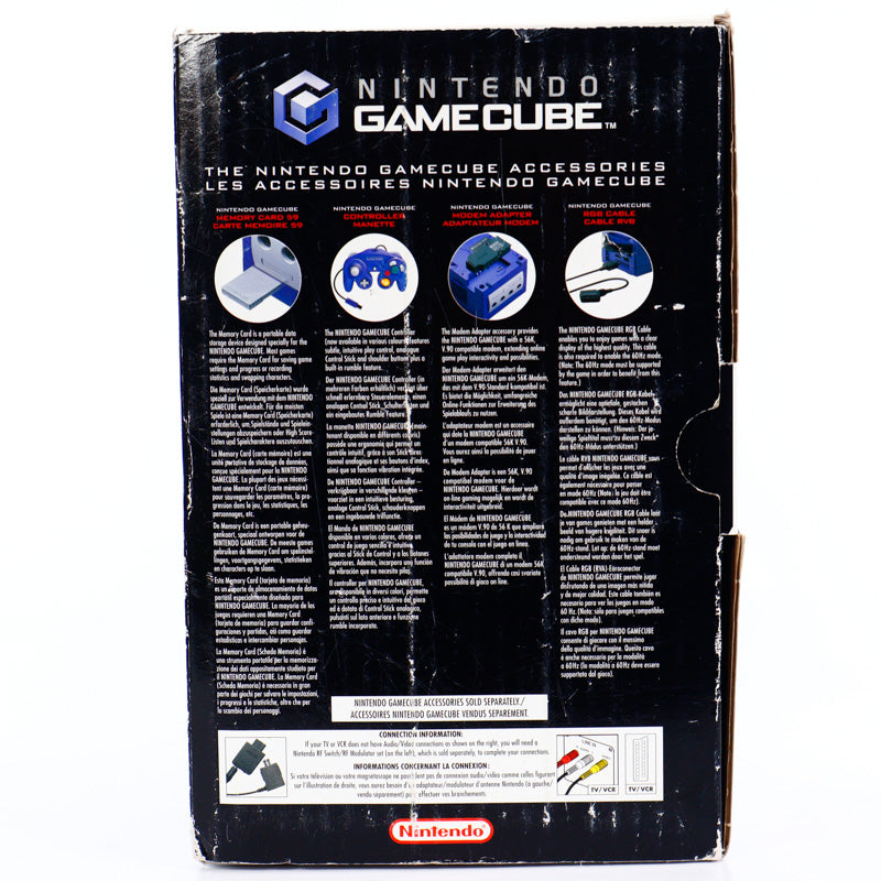 Original Indigo Nintendo Gamecube spillpakke i Eske - Retrospillkongen