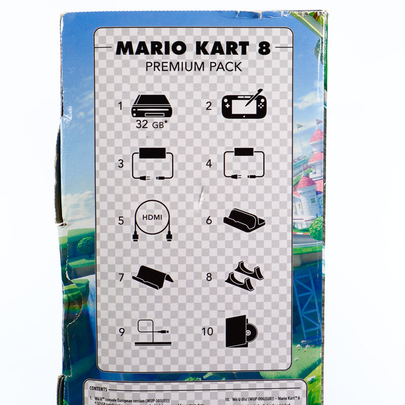 Nintendo Wii U Mario Kart 8 32GB Svart Premium Pack - Wii U komplett konsoll pakke - Retrospillkongen