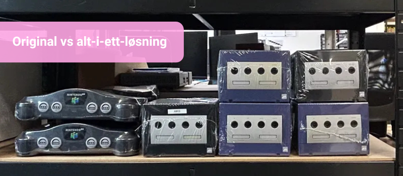 Original konsoll eller alt-i-ett-løsning? To populære måter å spille retro på