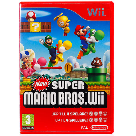 Bilde av New Super Mario Bros. Wii spill cover art