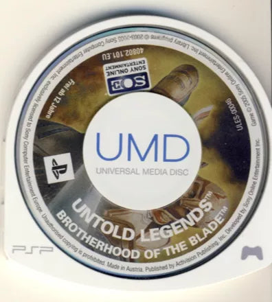 Untold Legends: Brotherhood of the Blade - PSP spill - Retrospillkongen