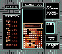 Tetris - NES spill - Retrospillkongen