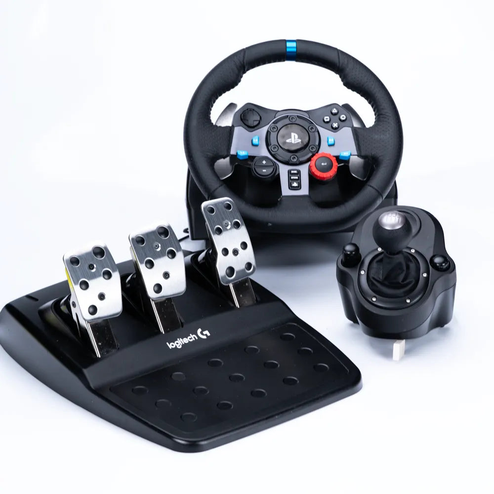 Logitech G29 Driving Force Racing Ratt og Pedalsett til PS3, PS4 og PS5 - Retrospillkongen
