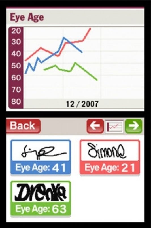 Sight Training: Enjoy Exercising and Relaxing Your Eyes - Nintendo DS spill