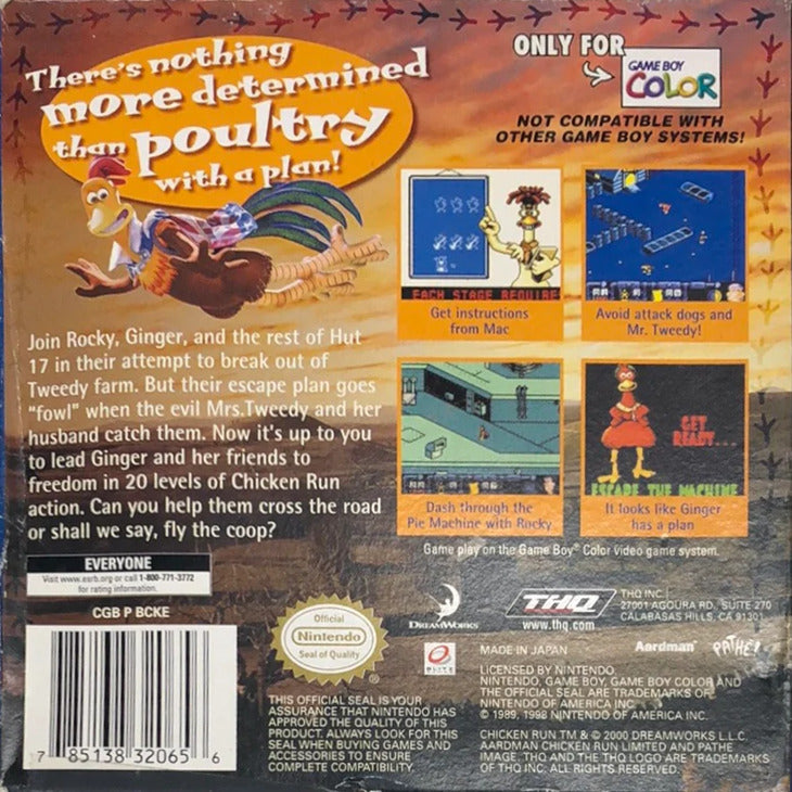 Chicken Run - GBC spill - Retrospillkongen