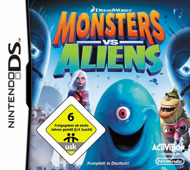 DreamWorks Monsters vs. Aliens - Nintendo DS spill - Retrospillkongen