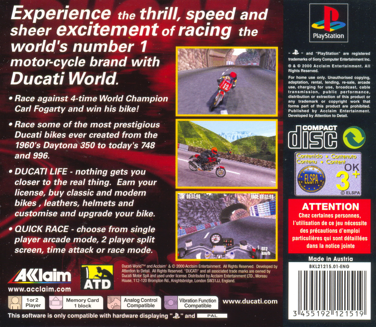 Ducati World - PS1 spill - Retrospillkongen