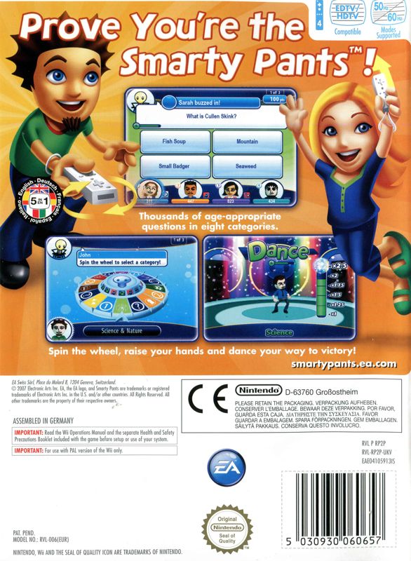 Smarty Pants - Wii spill - Retrospillkongen