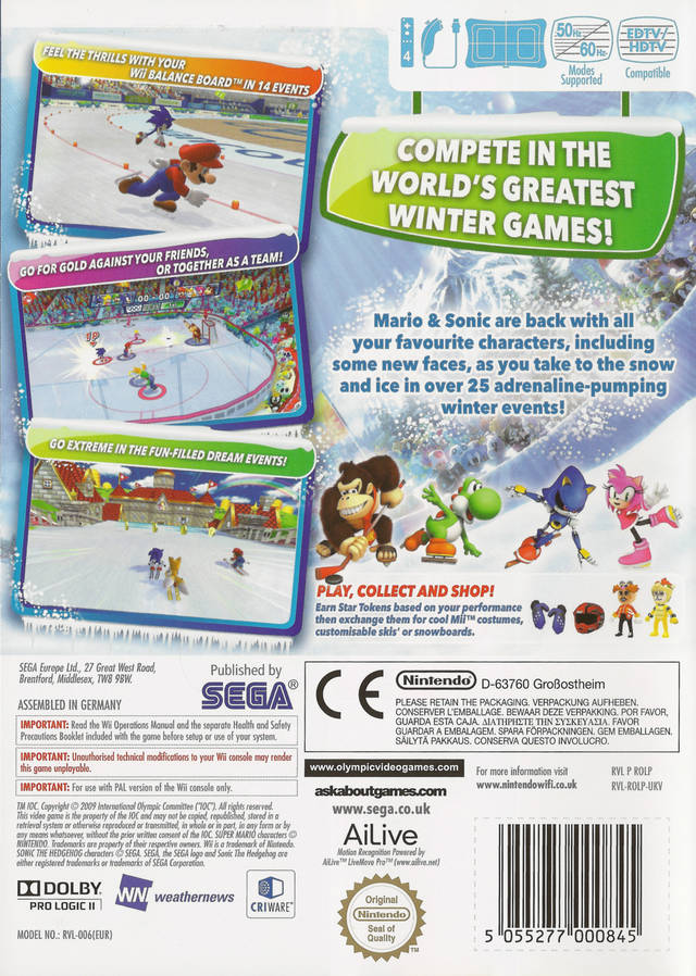 Mario & Sonic at the Olympic Winter Games - Wii spill