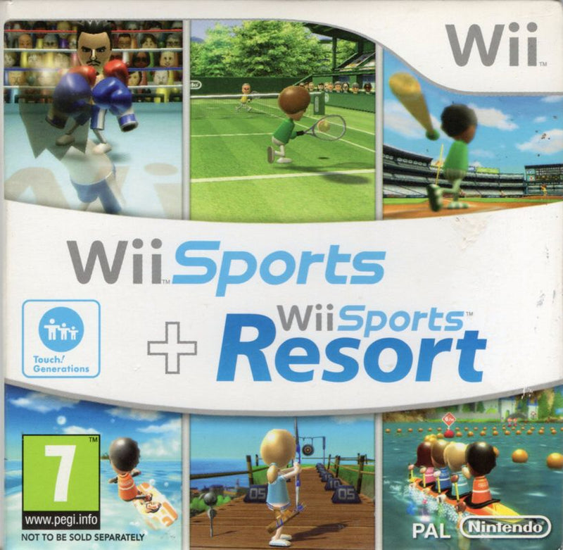 Wii Sports + Wii Sports Resort - Wii spill