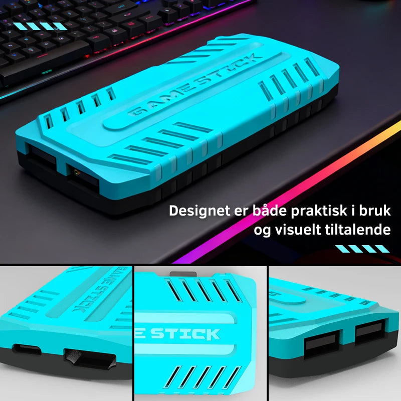 U36 Game Stick Retro Spillkonsoll - 50,000+ Spill Inkludert - Retrospillkongen