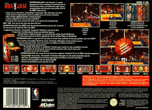 NBA Jam - SNES spill - Retrospillkongen