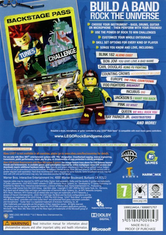 LEGO Rock Band - Xbox 360 spill - Retrospillkongen