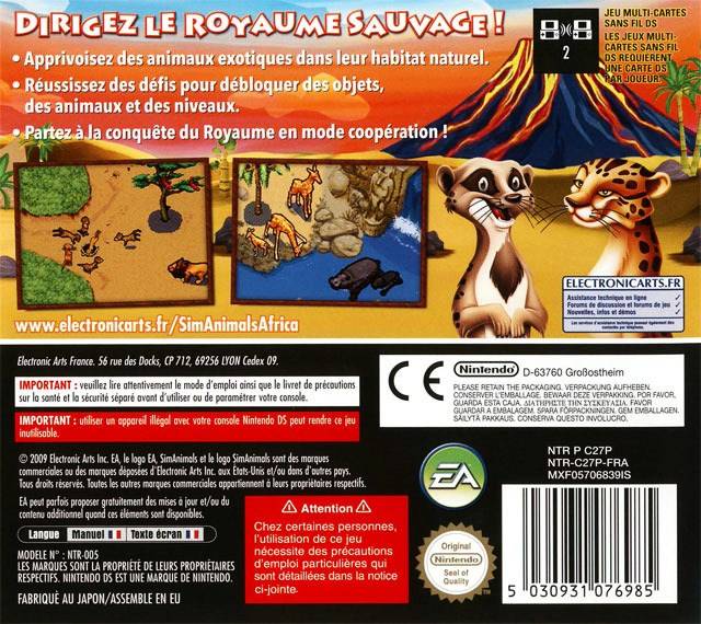 SimAnimals: Africa - Nintendo DS spill - Retrospillkongen