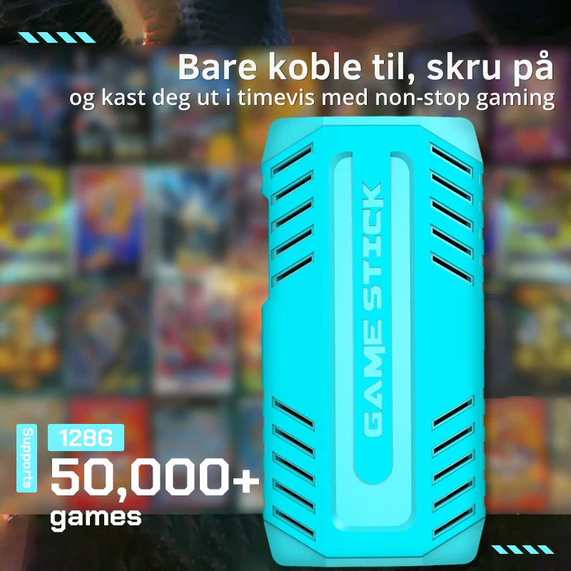 U36 Game Stick Retro Spillkonsoll - 50,000+ Spill Inkludert - Retrospillkongen
