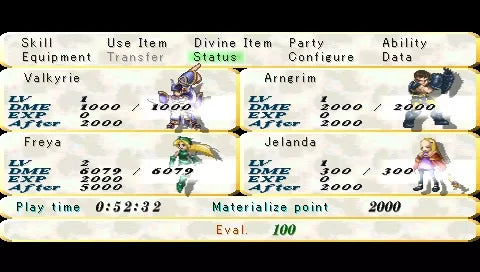 Valkyrie Profile: Lenneth - PSP spill (NTSC)