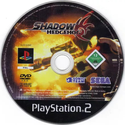 Shadow the Hedgehog - PS2 spill - Retrospillkongen