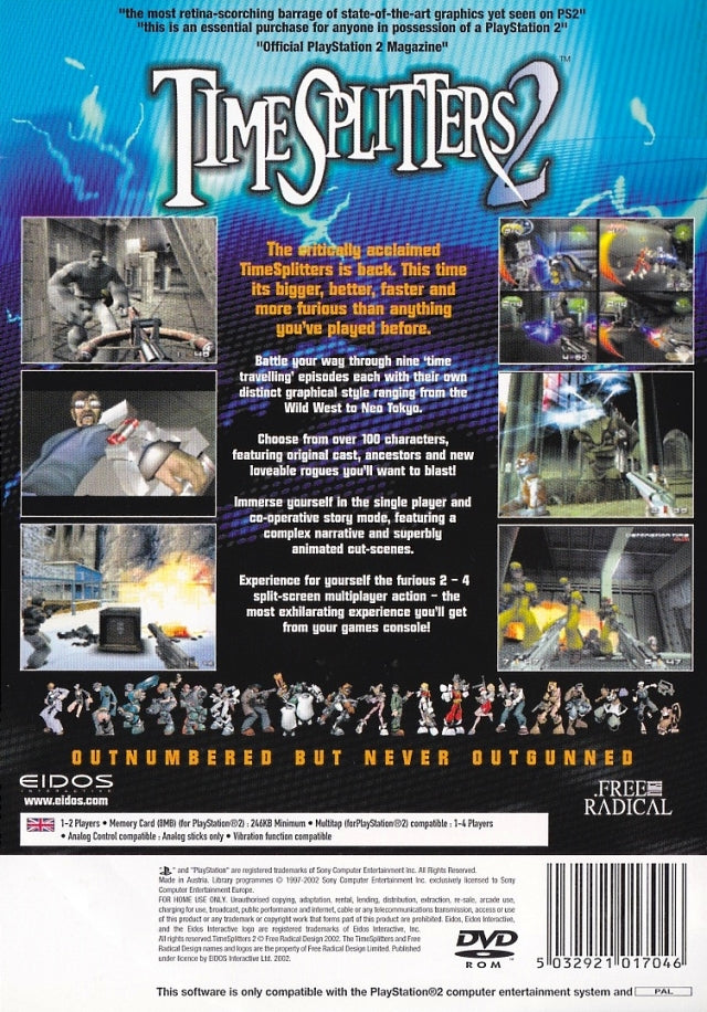 TimeSplitters 2 - PS2 Spill - Retrospillkongen