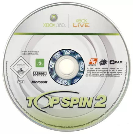 Top Spin 2 - Xbox 360 spill - Retrospillkongen