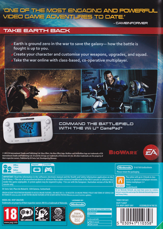 Mass Effect 3: Special Edition - Wii U spill
